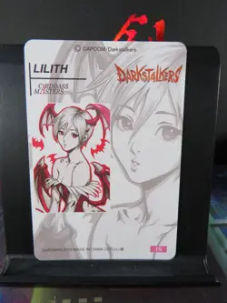Lilith Darkstalkers Art Card Rare Holo Collectible Video Game Character CCG NM - Image 3
