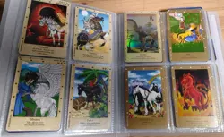 138 x Bella Sara Trading Cards BELLA Series 1 Wise Warriors Gold Silver Binder - Image 5