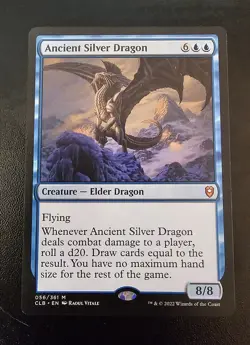 Ancient Silver Dragon - NM - Commander Legends: Battle for Baldur's Gate MTG - Image 1