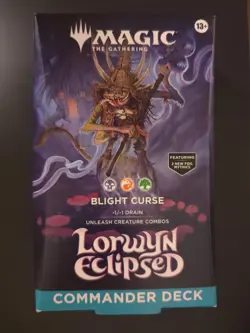 Lorwyn Eclipsed Commander Deck - Blight Curse MTG - Image 1