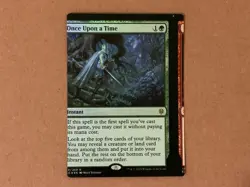 MTG Magic Once Upon A Time Foil x1 Throne Of Eldraine ELD NFC Miscut - Image 1