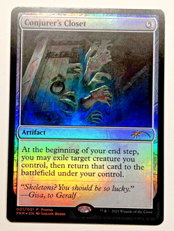 MTG Conjurer's Closet WPN 2021 Promo Foil NM - Image 1