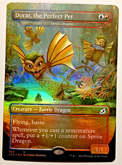 MTG Dorat, the Perfect Pet - Sprite Dragon Ikoria: Lair of Behemoths Foil NM - Image 1
