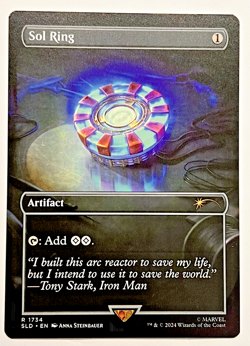 MTG Sol Ring Secret Lair Drop Marvel's Iron Man Regular MINT - Image 1