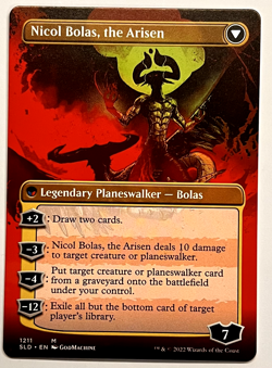 Nicol Bolas, the Ravager (Display Commander) - Thick Stock SLD Double-Sided NM - Image 2