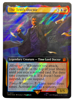 MTG The Tenth Doctor (Extended Art) (Surge Foil) | UB: Doctor Who NM - Image 1