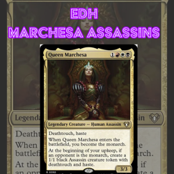 EDH - Queen Marchesa Assassin Tribal, MTG Commander Deck, Bracket 2 - Image 1