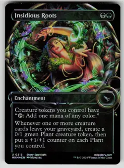 Insidious Roots (Showcase) Foil Uncommon Murders at Karlov Manor 313 MTG NM 2024 - Image 1