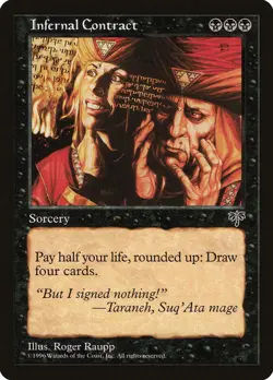 Infernal Contract [Mirage] Magic MTG - Image 1