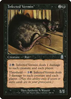 Infected Vermin [Odyssey] Magic MTG - Image 1