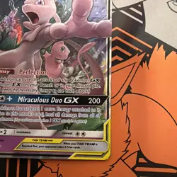 Pokemon TCG Mewtwo & Mew GX Holo Card 71/236 Unified Minds Tag Team - Image 3