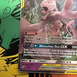Pokemon TCG Mewtwo & Mew GX Holo Card 71/236 Unified Minds Tag Team - Image 4