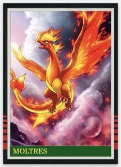 Pokemon MOLTRES Custom Trading Card - Image 1