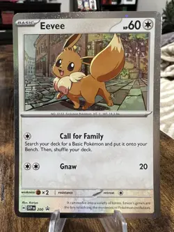 Eevee SVP200 Scarlet & Violet Black Star Promo Holo Pokemon TCG - NM - Image 1