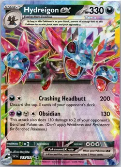 Hydreigon ex 119/191 Double Rare Surging Sparks Pokemon Lightly Played - Image 1
