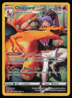 2022 SWORD & SHIELD SERIES - SILVER TEMPEST - TRAINER GALLERY CHARIZARD RARE - Image 1
