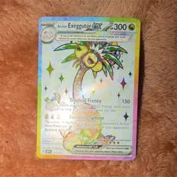 Pokemon Alolan Exeggutor EX 225/191 Surging Sparks Holo Ultra Rare 300 HP - Image 1