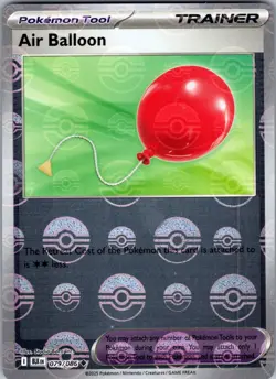Air Balloon (Poke Ball Pattern) 079/086 Uncommon Black Bolt Pokemon Holo NM - Image 1