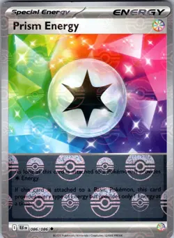 Prism Energy (Poke Ball Pattern) 086/086 Holo Black Bolt Pokemon Holo NM - Image 1