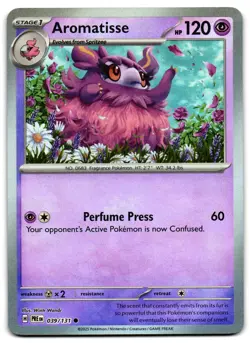 Aromatisse 039/131 - 🌊 Prismatic Evolutions Pokemon POKE BALL Reverse 🖤 - LP - Image 1