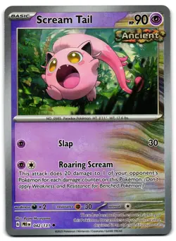Scream Tail 042/131 - 🌊 Prismatic Evolutions Pokemon POKE BALL Reverse 🖤 - LP - Image 1