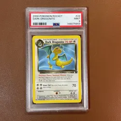 Dark Dragonite #22/82 – Team Rocket Unlimited, Vintage WOTC Pokemon – PSA 9 MINT - Image 1