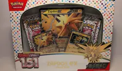 Pokemon TCG Scarlet & Violet 151 Zapdos EX Collection Box Sealed NEW - Image 1