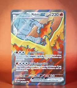 Pokemon Team Rockets Moltres Ex #208/182: SV Destined Rivals (Read Description) - Image 1