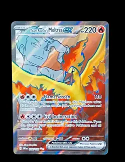 Pokemon Team Rockets Moltres Ex #208/182: SV Destined Rivals (Read Description) - Image 2
