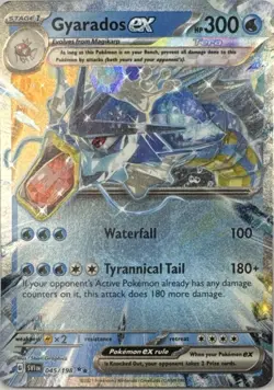 Gyarados ex 198 HOLO Double Rare Scarlet & Violet Pokemon Near Mint - Image 1