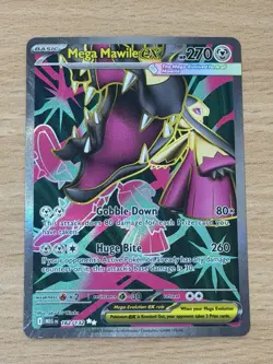 Mega Mawile ex 162/132 Secret Rare Full Art Pokemon Mega Evolution NM - Image 1