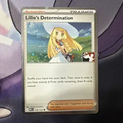 Lillie's Determination 119/132 Cosmos Holo Play! Stamp Prize Pack Pokemon TCG NM - Image 1