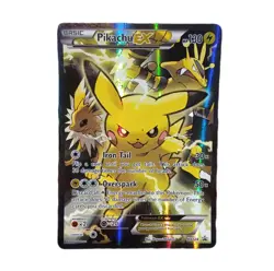 Pokemon Pikachu EX XY124 Black Star Promo Holo Full Art - Image 1