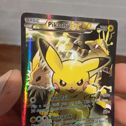 Pokemon Pikachu EX XY124 Black Star Promo Holo Full Art - Image 2