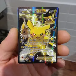 Pokemon Pikachu EX XY124 Black Star Promo Holo Full Art - Image 3