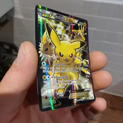 Pokemon Pikachu EX XY124 Black Star Promo Holo Full Art - Image 4