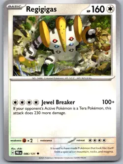 Regigigas 086/131 Near Mint SV: Prismatic Evolutions Pokemon Shipnow - Image 1