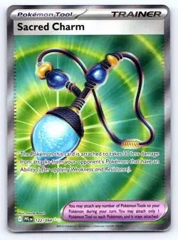 Sacred Charm 122/094 Ultra Rare Phantasmal Flames Pokemon Near Mint - Image 1