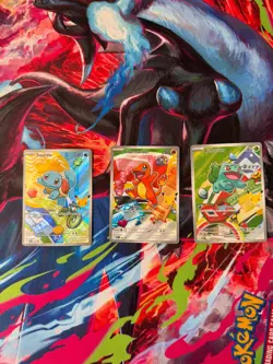 Pokemon First Partner Illustration Collection MEP Bulbasaur Charmander Squirtle - Image 1