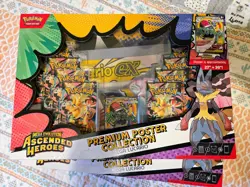 2 Pokemon Ascended Heroes Premium Poster Collection Box Mega Gardevoir + Lucario - Image 1