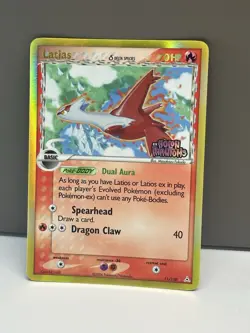 Pokemon Card Latias ex 11/110 EX Holon Phantoms Stamped Reverse Holo Card NM - Image 1