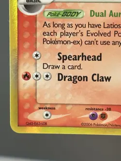 Pokemon Card Latias ex 11/110 EX Holon Phantoms Stamped Reverse Holo Card NM - Image 5