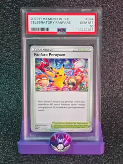 PSA 10Pokemon 2022 Celebration Fanfare Perayaan Promo Card 374/S-p IDN Festival - Image 1