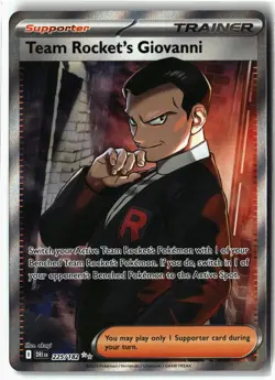 Team Rocket's Giovanni ⭐ 225/182 Holo Ultra Rare Destined Rivals Pokemon NM - Image 1