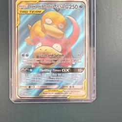 Pokemon Slowpoke & Psyduck GX Ultra Rare TAG TEAM Full Art Holo 217/236 - Image 1