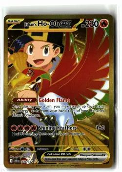 Ethan's Ho-Oh ex ⭐ 239/182 Holo Hyper Rare Destined Rivals 2025 Pokemon NM - Image 1