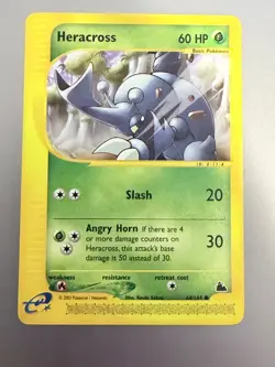 Pokemon Heracross 64/144 – Skyridge (2003) – NEVER Played – Clean NM/M – Non‑Hol - Image 1