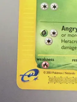 Pokemon Heracross 64/144 – Skyridge (2003) – NEVER Played – Clean NM/M – Non‑Hol - Image 4