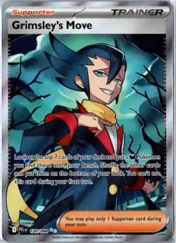 Pokemon Card - Grimsley's Move 120/094 Phantasmal Flames Ultra Rare Near Mint - Image 1