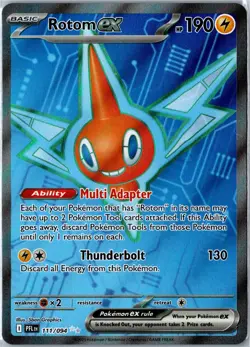 Pokemon Card - Rotom ex 111/094 Phantasmal Flames Ultra Rare Holo Near Mint - Image 1